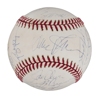 1993 Cincinnati Red Multi-Signed Baseball (Larkin LOA & PSA/DNA PreCert) 